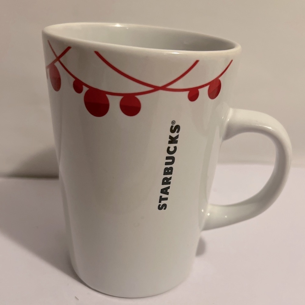 STARBUCKS 2012 Christmas Holiday Mug Coffee Cup String of Ornaments